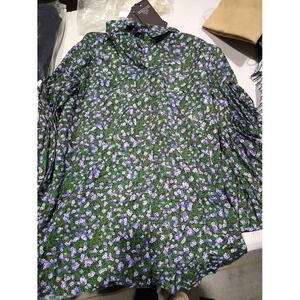 Rokh-Pleated Sleeve Blouse-Violet Field-38 (US Women's 6)